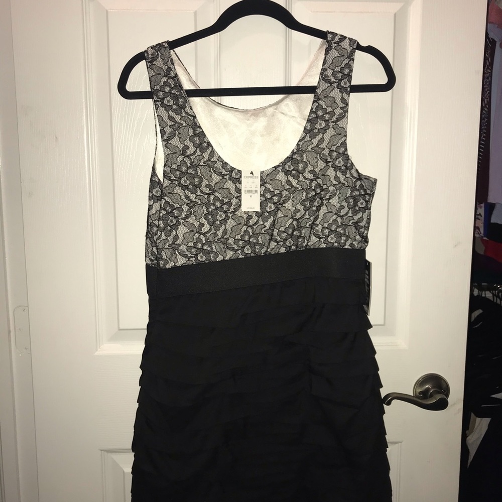 New! Express Lace Top Sheath Dress